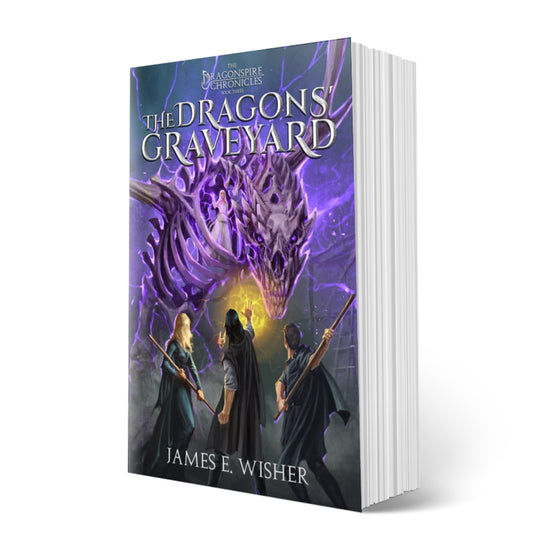 The Dragons' Graveyard Paperback epic fantasy by james e wisher