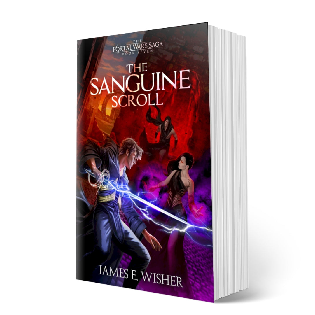 The Sanguine Scroll Paperback epic fantasy by james e wisher