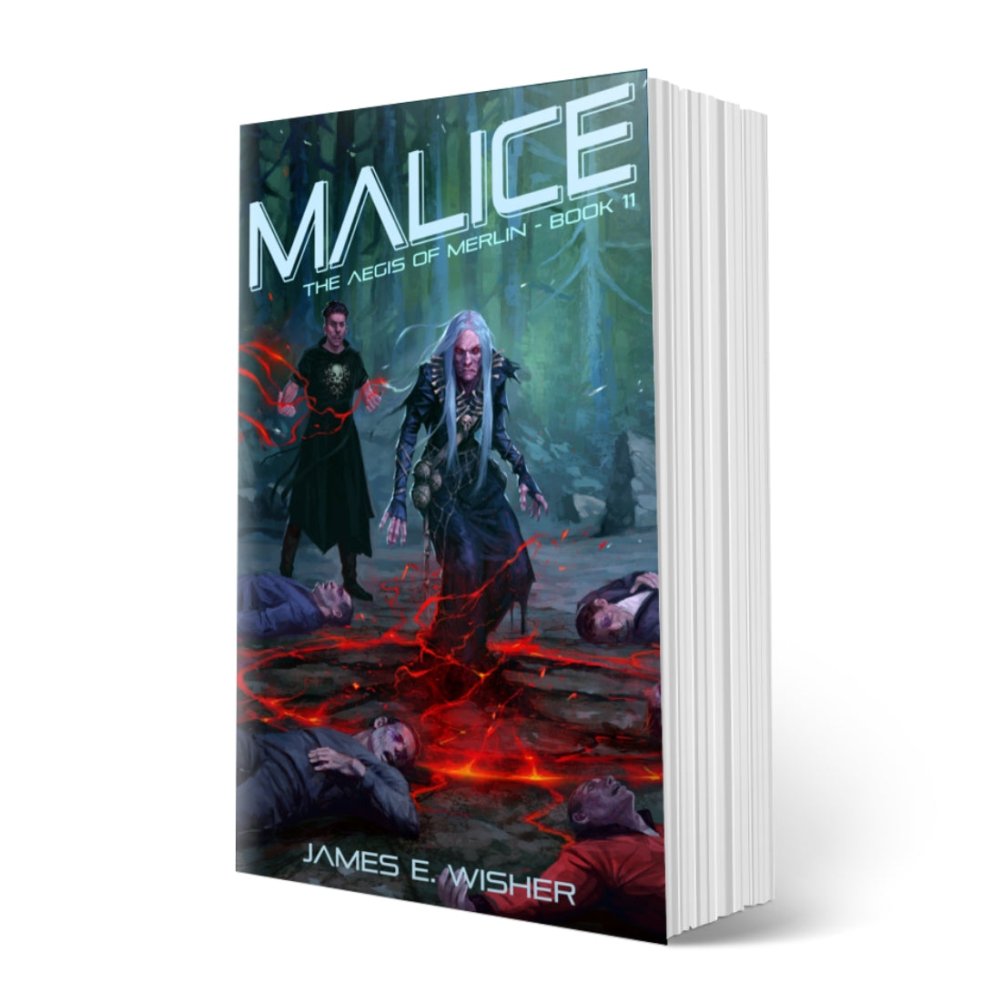 Malice Paperback an action packed urban Fantasy by James E Wisher