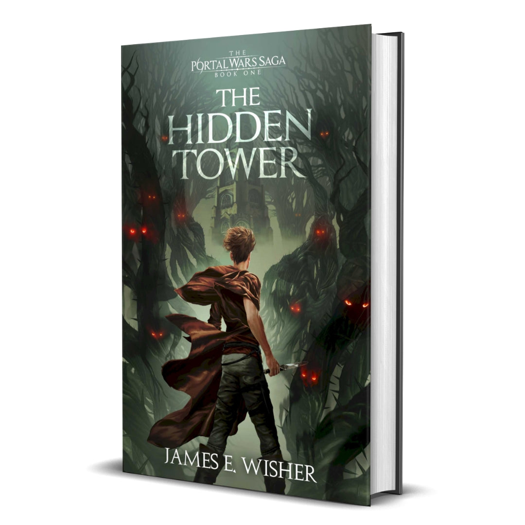 The Hidden Tower Hardcover epic fantasy by james e wisher