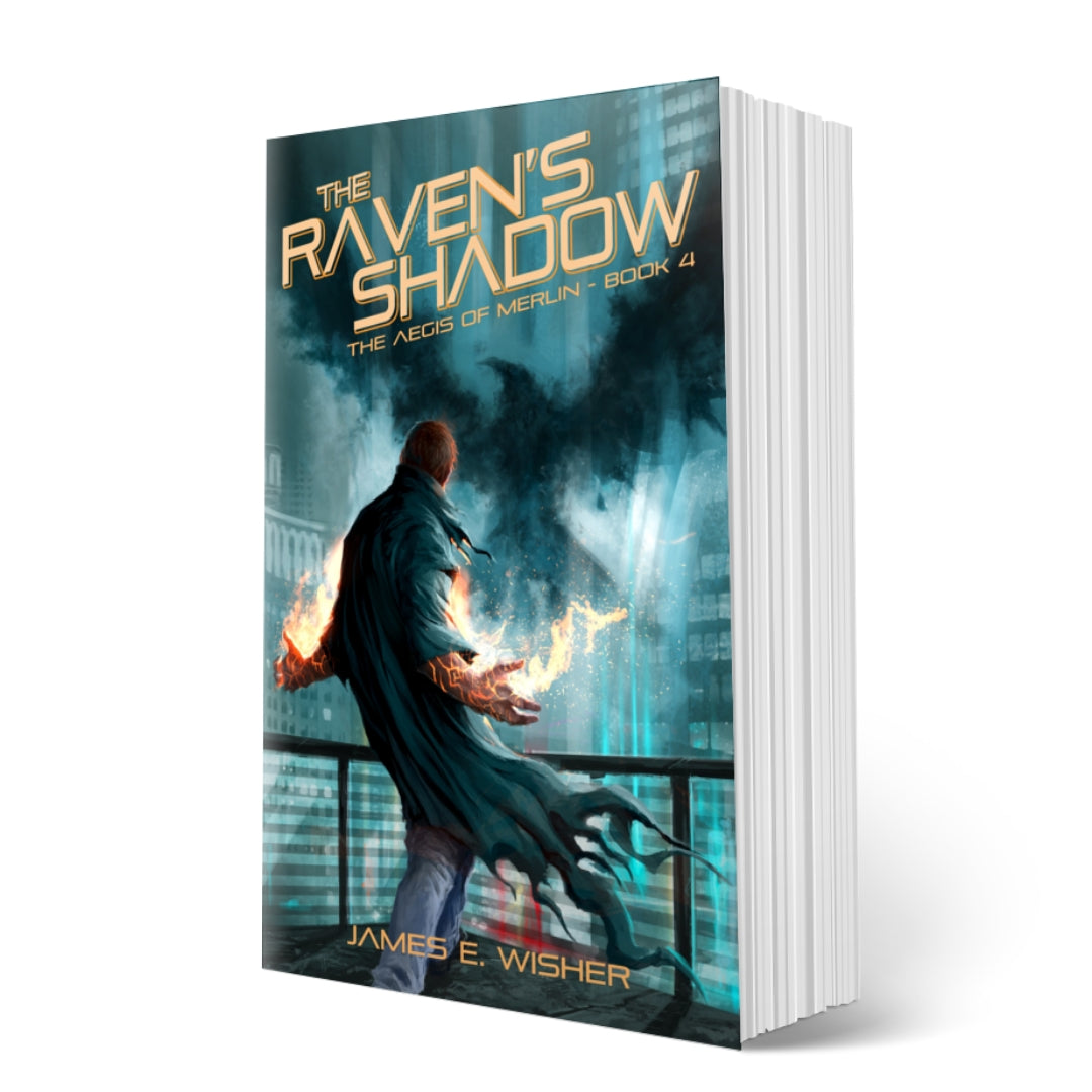 The Raven's Shadow Paperback an action packed urban Fantasy by James E Wisher